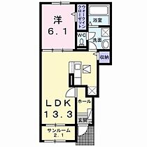 福岡県行橋市大字大野井（賃貸アパート1LDK・1階・50.05㎡） その2