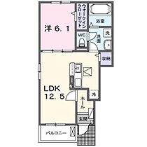 福岡県行橋市北泉１丁目（賃貸アパート1LDK・1階・44.70㎡） その2