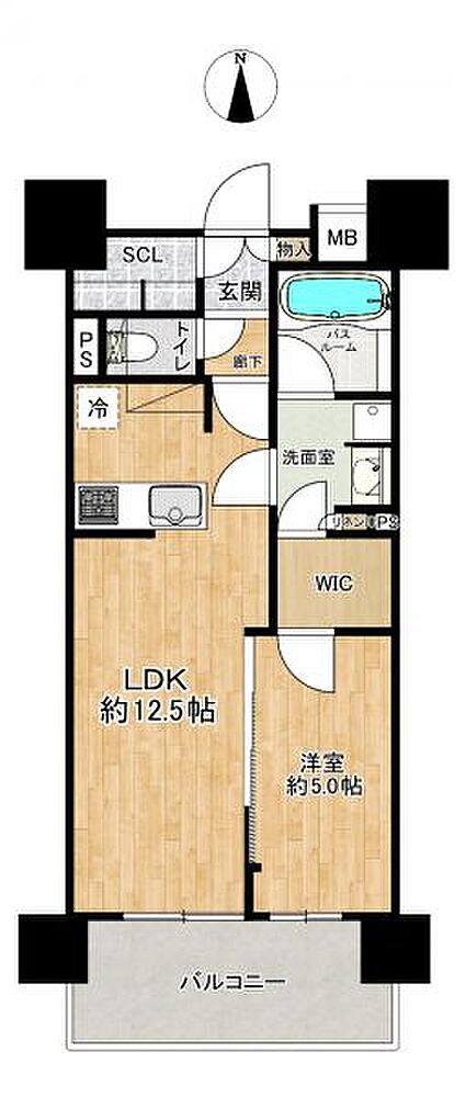1LDK 間取り