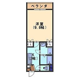 間取図画像 1K