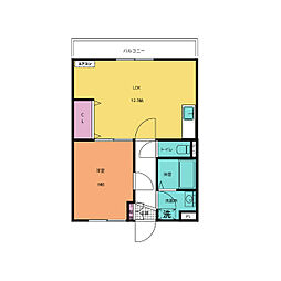 間取図画像 1LDK