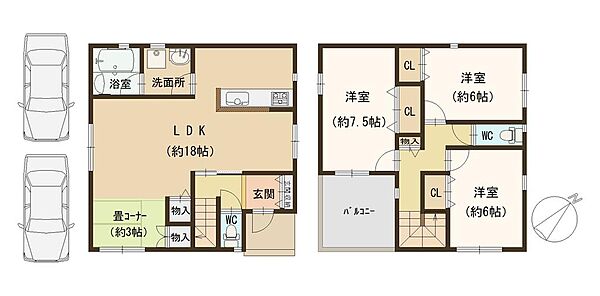 間取りを拡大表示