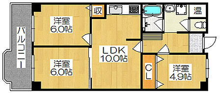 3LDK 間取り
