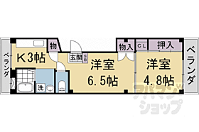 真崎ビル 3F ｜ 京都府京都市中京区夷川通河原町西入西革堂町（賃貸マンション2K・3階・34.80㎡） その2