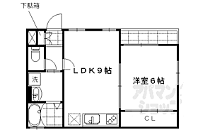 京都府京都市上京区中筋通石薬師上る大猪熊町（賃貸アパート1LDK・1階・37.26㎡） その2