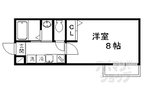 京都府京都市北区平野宮本町（賃貸マンション1K・2階・22.00㎡） その2