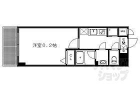 京都府京都市中京区聚楽廻中町（賃貸マンション1K・5階・25.81㎡） その2