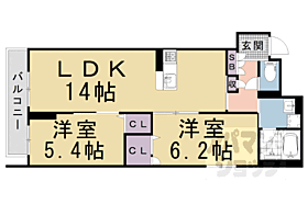 シャーメゾン烏丸五条 203 ｜ 京都府京都市下京区不明門通五条下る上平野町（賃貸マンション2LDK・2階・60.28㎡） その1