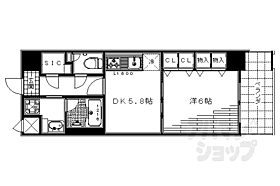 京都府京都市下京区七条御所ノ内北町（賃貸マンション1DK・4階・35.28㎡） その2