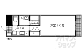 京都府京都市左京区北白川東小倉町（賃貸マンション1K・3階・27.00㎡） その2