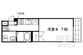 京都府京都市上京区今出川通浄福寺西入北小路中之町（賃貸マンション1K・6階・26.42㎡） その2