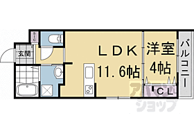 京都府京都市中京区岩上通三条下る下八文字町（賃貸マンション1LDK・2階・36.80㎡） その2