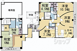 グランフォルム京都祇園 6階6LDKの間取り