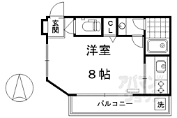 共栄ハイツ 1Kの間取図画像