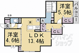 間取図画像 2LDK