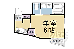 叡山電鉄叡山本線 茶山・京都芸術大学駅 徒歩3分の賃貸マンション 3階1Kの間取り