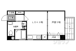 ＯＲＹＺＡ三条西洞院 7階1LDKの間取り