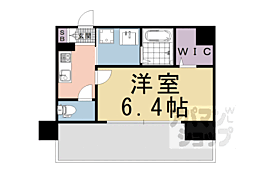 プレサンスTHEKYOTO東福寺WEST 1Kの間取図画像