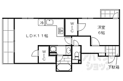 エステムプラザ東山邸 5階1LDKの間取り