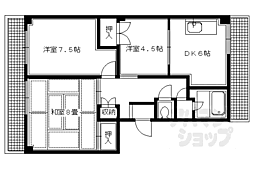 メゾン西川 2LDKの間取図画像