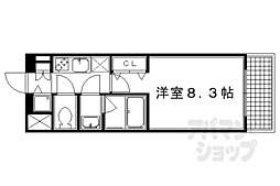 ベラジオ京都東山2 1Kの間取図画像
