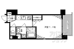 アスヴェル京都市役所前2 1Kの間取図画像