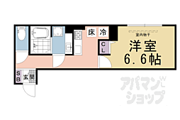 ラグーン京都六条 1Kの間取図画像