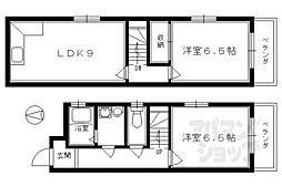 ドーリア北野東 2LDKの間取図画像
