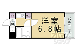 ダイアパレス京都・祇園 1Kの間取図画像