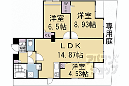 ヴィラ神宮北 3LDKの間取図画像