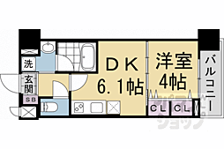 ベラジオ雅び烏丸十条2 1DKの間取図画像