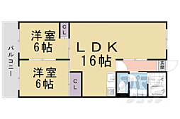 ロイヤル室町 2LDKの間取図画像