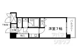 ライオンズマンション四条堀川 1Kの間取図画像