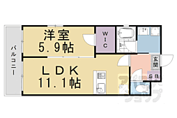 ベラジオ雅び京都洛央 1LDKの間取図画像