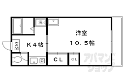 グリーンハイツ西棟 1Kの間取図画像