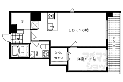 G-クレスト京都四条烏丸 1SLDKの間取図画像