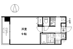 フレンドリーハウス匠四条堀川 1Kの間取図画像