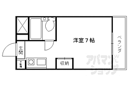 カーサ・ドマーニ ワンルームの間取図画像