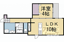 レガリア京都烏丸 1LDKの間取図画像