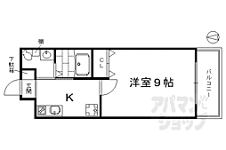 メゾン・シレーネ 1Kの間取図画像