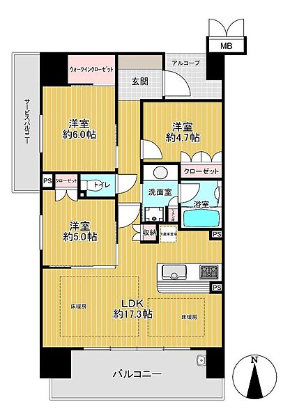 間取りを拡大表示