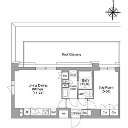 ＢＰＲレジデンス大島 5階1LDKの間取り