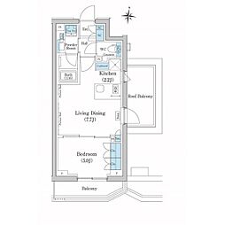 スタイリオ池上ＳＯＵＴＨ 5階1LDKの間取り