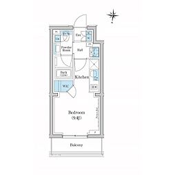 スタイリオ池上ＳＯＵＴＨ 309 3階ワンルームの間取り