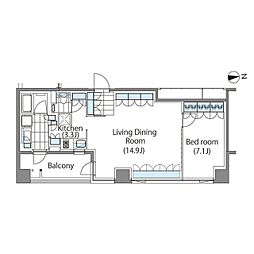 コンフォリア新宿イーストサイドタワーアネックス 4階