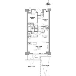 コンフォリア・リヴ八坂富士見 3LDKの間取図画像