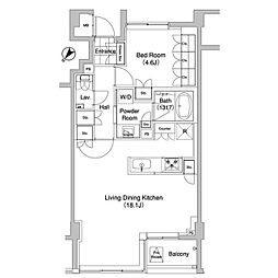 代官山ＢＬＥＳＳ 4階1LDKの間取り