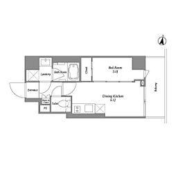 ＩＰＳＥ代々木上原 2階1DKの間取り