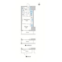 スタイリオ蒲田WEST 1DKの間取図画像
