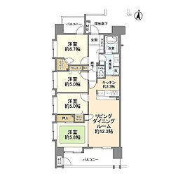 LOYALCITY一之江弐番館 4LDKの間取図画像